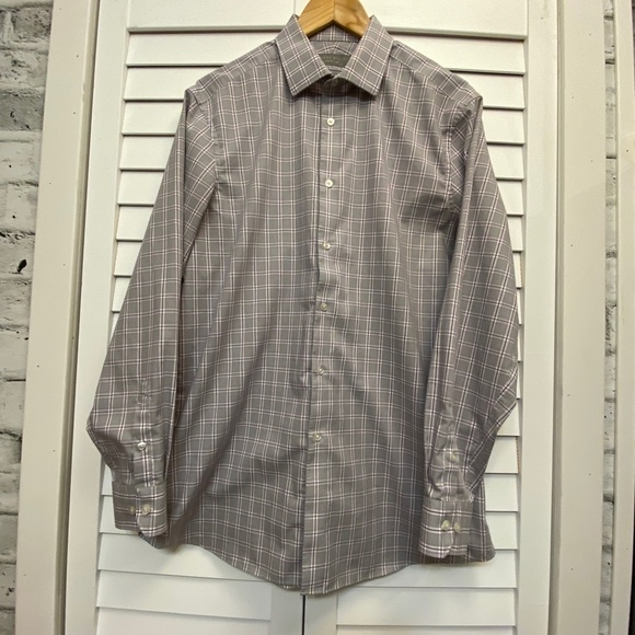 Men's Perry Ellis Premium slim fit men's button down business casual dress shirt - Picture 7 of 7